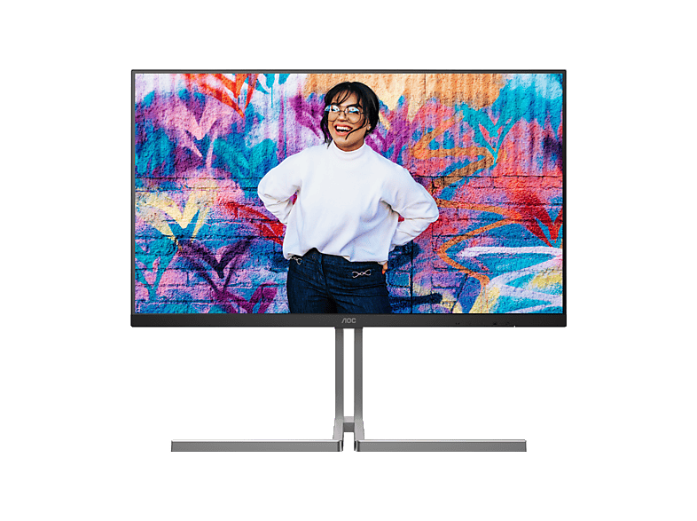 AOC U32U3CV 31.5 UHD 4K 60 Hz 4 ms GtG IPS VESA Certified DisplayHDR™ 400 Adaptive Sync Sin marco en 3 lados Negro