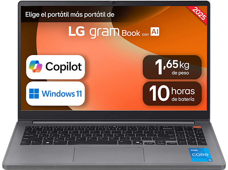 LG 15U50T-G.AA56B 15.6 Full-HD Intel® Core™ i5-1334U 16 GB RAM 512 GB SSD Iris® Xᵉ W11H (64 Bit) Plateado