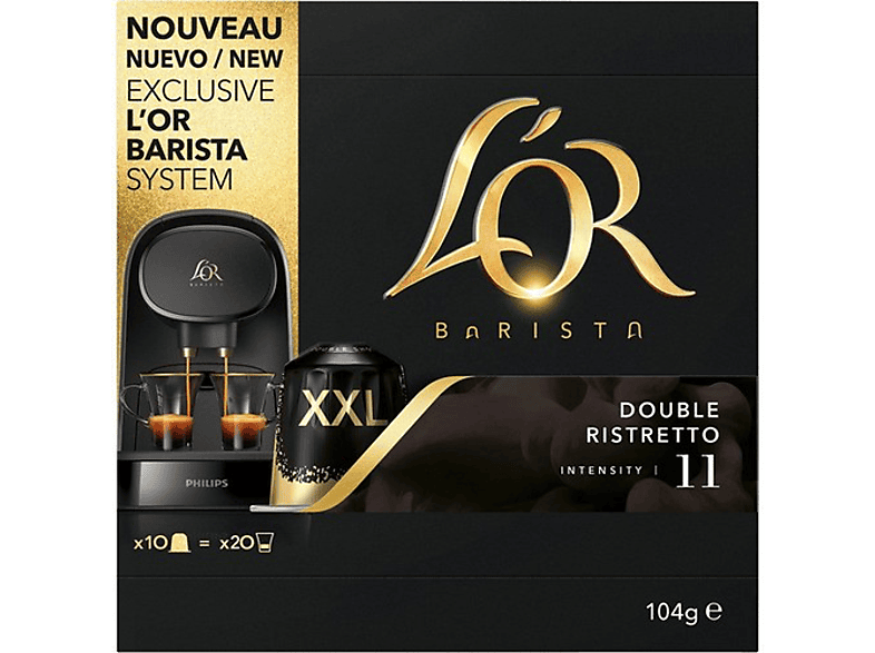 L'OR Barista Doble Ristretto 11 Pack de 10 XXL Exclusivas para L'OR Barista