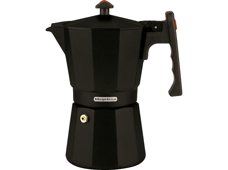 Magefesa Jamaica Black 6 Aluminio 6 tazas Apta para todo tipo de fuegos Negro