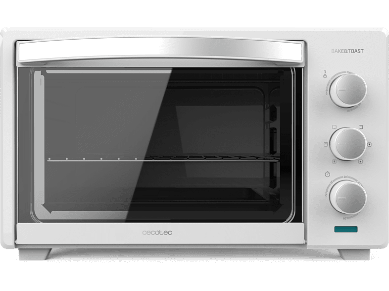 Cecotec Bake&Toast 2800 White Convección Multifunción 1600 W 28 L 6 modos Temporizador Doble cristal White