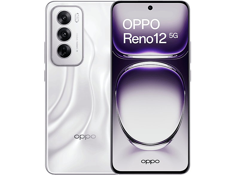 OPPO Reno12 Astro Silver 256 GB 12 GB RAM 6.7 Full HD+ 3D AMOLED 120 Hz Mediatek Dimensity 7300 5000 mAh Android