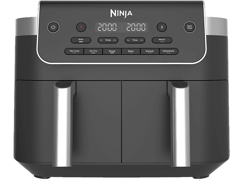 Ninja DualZone DZ801EU 2 cestas 7.6 l 2470 W 240 °C 6 funciones de cocción Gris