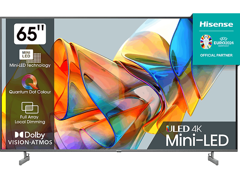 Hisense 65U6KQ Smart TV UHD 4K Quantum Dot Colour Full Array Local Dimming Dolby Vision & Atmos AirPlay Hi-View Engine