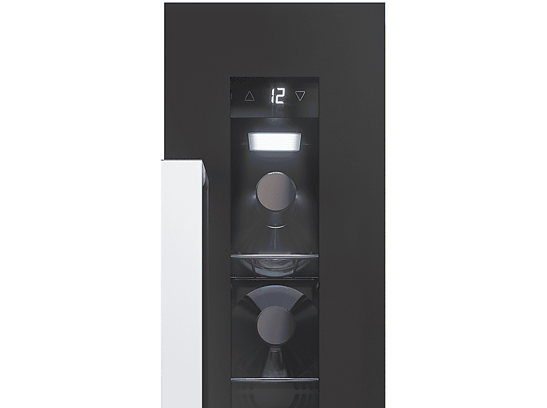 Candy CCVB 15/1 20l 7 botellas 88cm Cristal Anti-UV Antivibraciones Negro