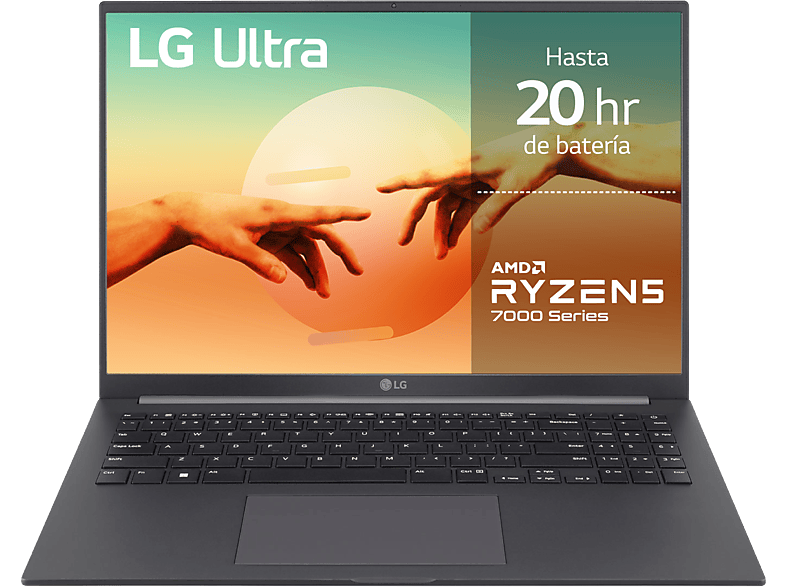 LG 16U70R-G.AA59B 16 WUXGA Ryzen™ 5 7530U 16 GB 1 TB SSD Radeon™ Onboard Graphics Windows 11 Home (64 Bit) Gris Carbón