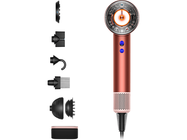 Dyson Supersonic Nural™ Edición limitada 1600 W 4 Niveles temp precisos Estuche de presentación Strawberry bronze+ Blush pink
