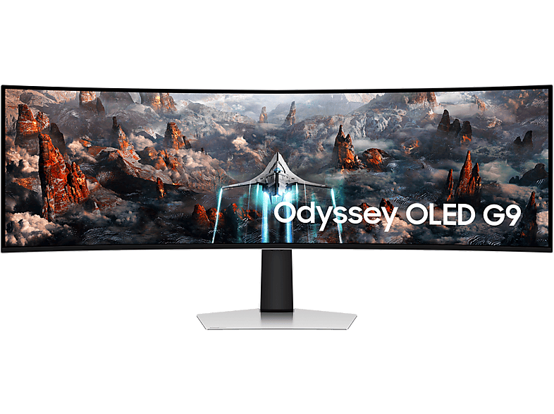 Samsung Odyssey G9 LS49DG910SUXEN 49 DQHD 144 Hz 0.03 ms OLED Curvo Altura ajustable Plata
