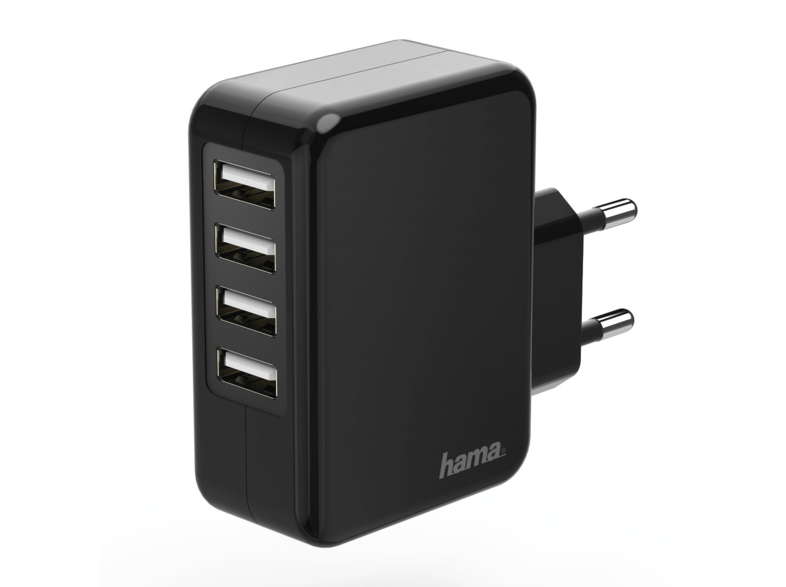HAMA 173676 CARGADOR AUTO-DETECT 4 PUERTOS 5V/4,8A