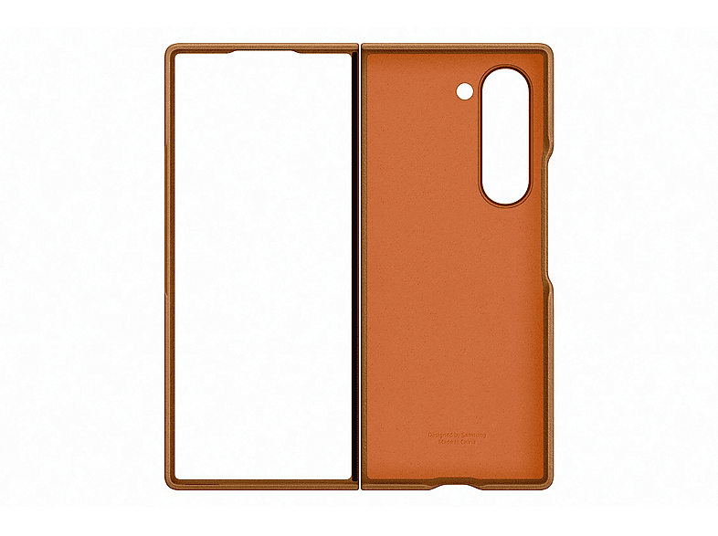 Samsung Kindsuit Case Para Samsung Galaxy Z Fold6 Cuero vegano Tan