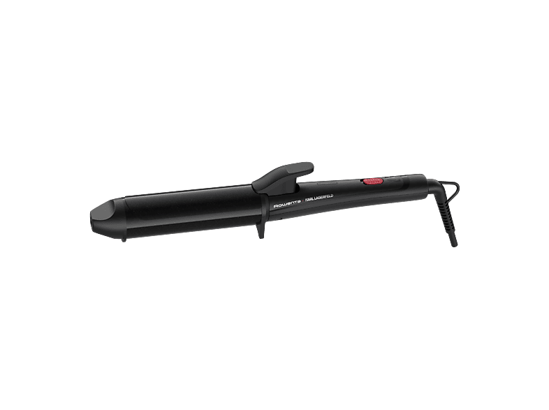 Rowenta x Karl Lagerfeld CF322L Cabezal 38 mm Recubrimiento keratin & glow 200 Cº Calentamiento rápido Punta fría Cable 360º Negro