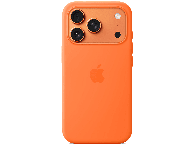 Apple Funda de silicona con MagSafe Para iPhone 17 Pro Max Compatible con correa Crossbody Naranja