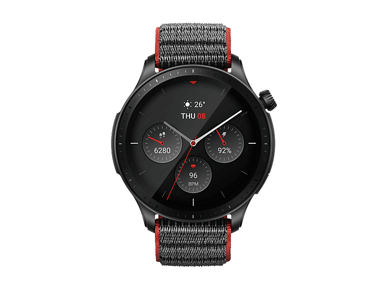 Amazfit GTR 4 AMOLED 1.43 22 mm Carcasa de Aleación de Aluminio Racetrack Grey