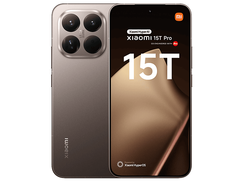 Xiaomi 15T Pro Rosa Oro 1 TB 12 GB RAM 6.83 AMOLED  WQHD+ Eye Care MediaTek Dimensity 9400+ 5500 mAh