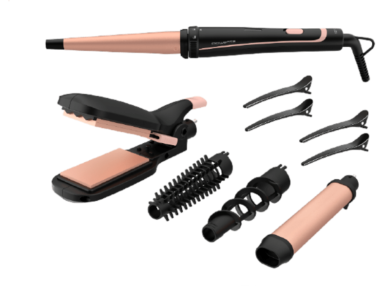 Rowenta Multistyler Infinitos Looks 14 en 1 CF4230 190 °C Revestimiento cerámico Negro