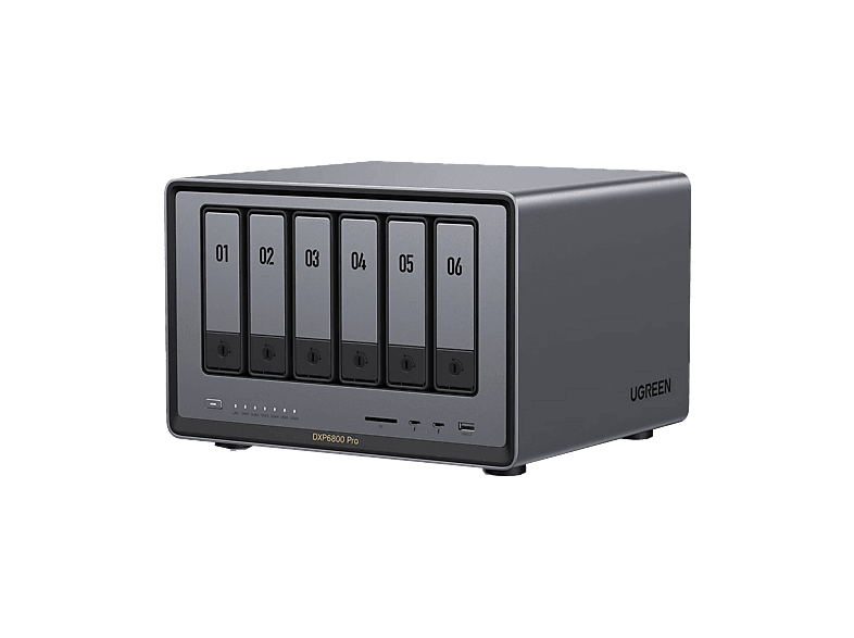 Ugreen DXP6800 Pro SSD 140 TB 2500 MB/s 8GB RAM DDR5 6 Bahías Gris