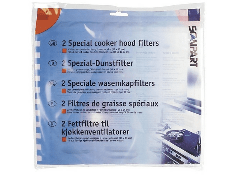 Scanpart 1530050002 FILTROS CAMPANA UNIV.ANT 2 unidades