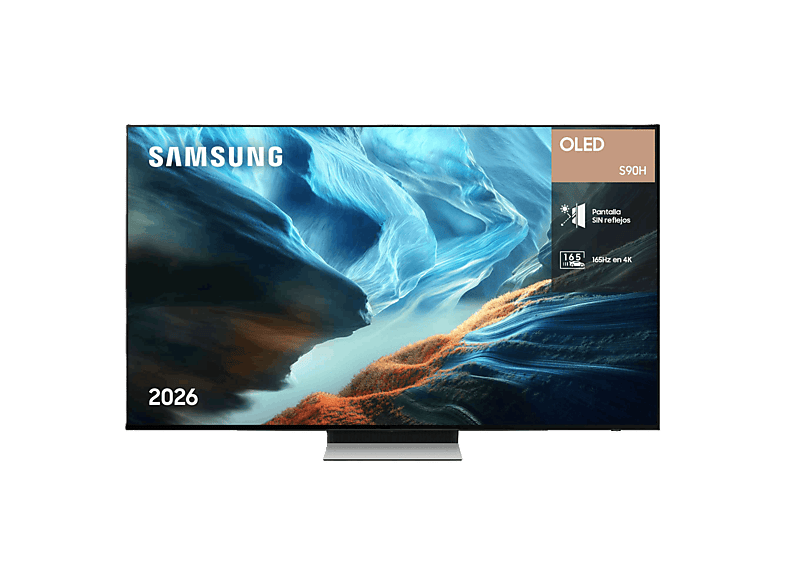 Samsung TQ55S90HAEXXC OLED 4K NQ4 AI Gen3 Processor Smart TV Tecnología Sin Reflejos Full AI  Negro