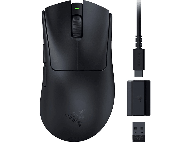 Razer DeathAdder V3 HyperSpeed Con cable y sin cable 26000 ppp 6 Botones Programables Negro