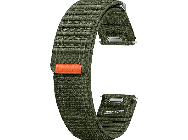 Samsung Fabric Band Para Samsung Galaxy Watch7 Tela y Velcro Fácil ajuste Talla M/L Khaki