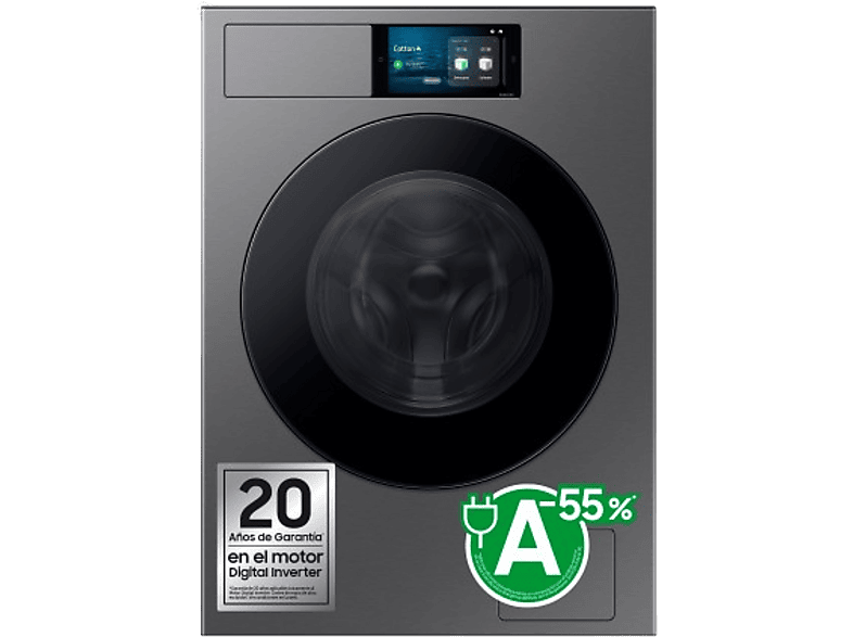 Samsung Bespoke AI WF90F09C4SU3 9 kg 1400 rpm 24 programas Autodosificación Clase A Control por voz Grafito