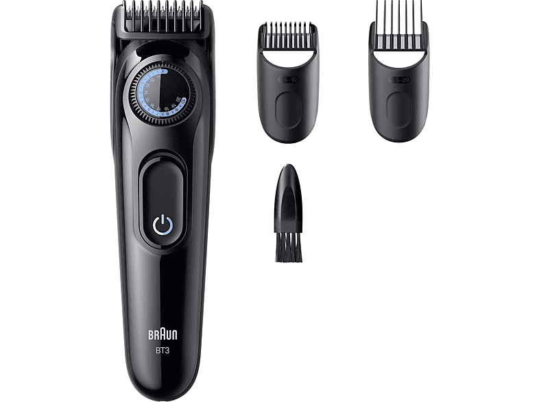 Braun Series 3 BT3520 2 peines para barba 40 ajustes de longitud Lámina ultra afilada Negro