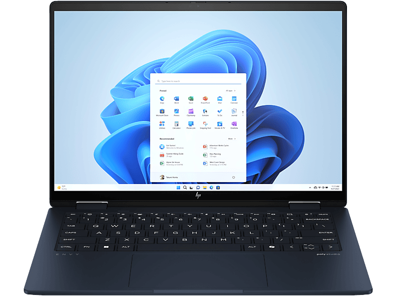 HP 2 en 1 HP Envy x360 14-fc0001ns 14 2.8K Intel® Core™ Ultra 7-155U 32GB RAM 1TB SSD Gráficos Intel® Windows 11 H Azul