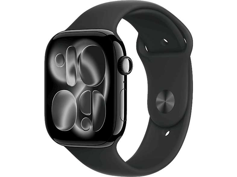 Apple Watch Series 11 (2025) GPS 46 mm Caja de aluminio Negro Azabache Correa deportiva Negra S/M Calidad del sueño 24h Autonomía