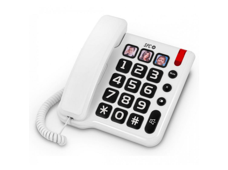SPC Comfort Numbers Teléfono Blanco 3294B