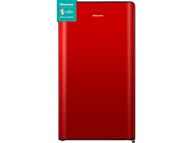 Hisense RR106D4CRF Defrost 86.7 cm 82 l Puerta reversible Iluminación LED Rojo