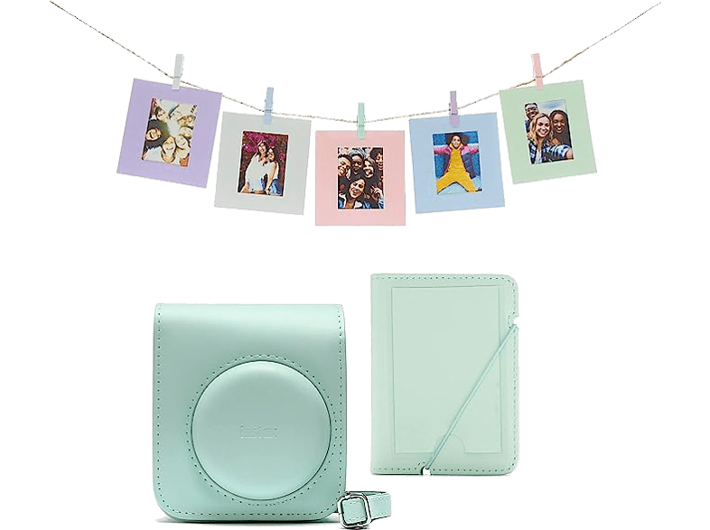 Fujifilm Kit Instax Mini 12 Funda 10 sobres Cuerda  Verde