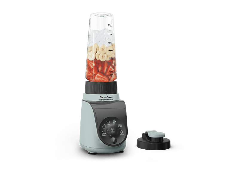 Moulinex Blend Up Essential LM1E04 800 W 6 Programas Botella hermética 700 ml Cuchillas Powelix Compacta Eucalipto