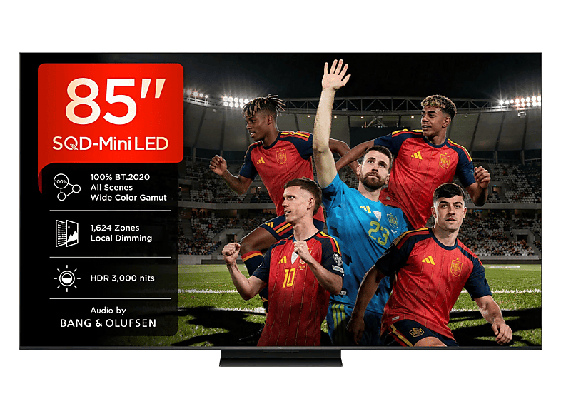 TCL 85C7L UHD 4K MT9653 Smart TV DVB-T2 (H.265) HDR 3000 nits Dolby Vision y Atmos Negro