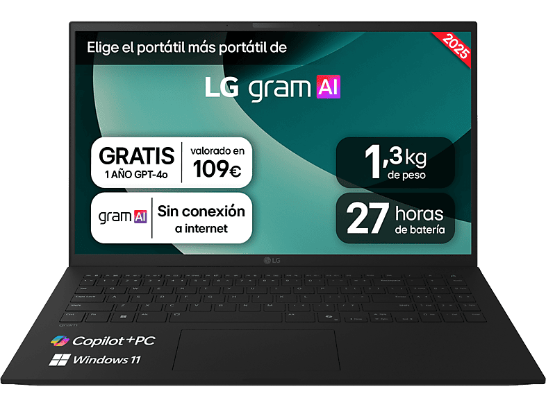 LG 15Z80T-G.AU88B 15 Full-HD AMD Ryzen™ AI 7 350 32 GB RAM 32 GB SSD Radeon™ 860M W11H