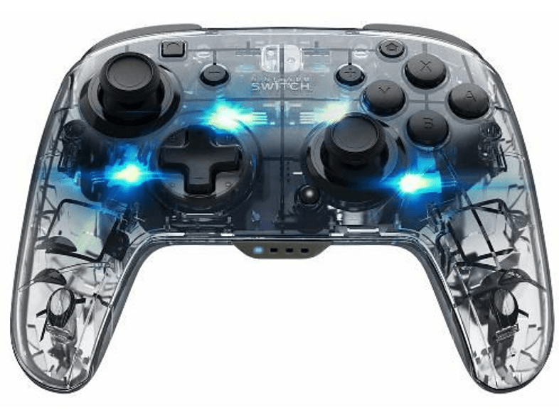 PDP Afterglow Deluxe Wireless Para Nintendo Switch Inalámbrico Cable Transparente