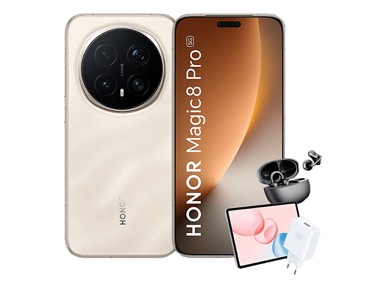 Honor Bundle Magic8 Pro Gold 512 GB 12 GB RAM 6.71 OLED Qualcomm® Snapdragon® 8 Elite 5 (3nm) 6270mAh