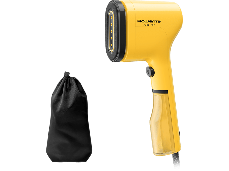 Rowenta Pure Pop DR2026D1 1300 W Salida vapor 20 g/min 70 ml Calentamiento 15 s. Elimina pelusas arrugas y purifica Amarillo