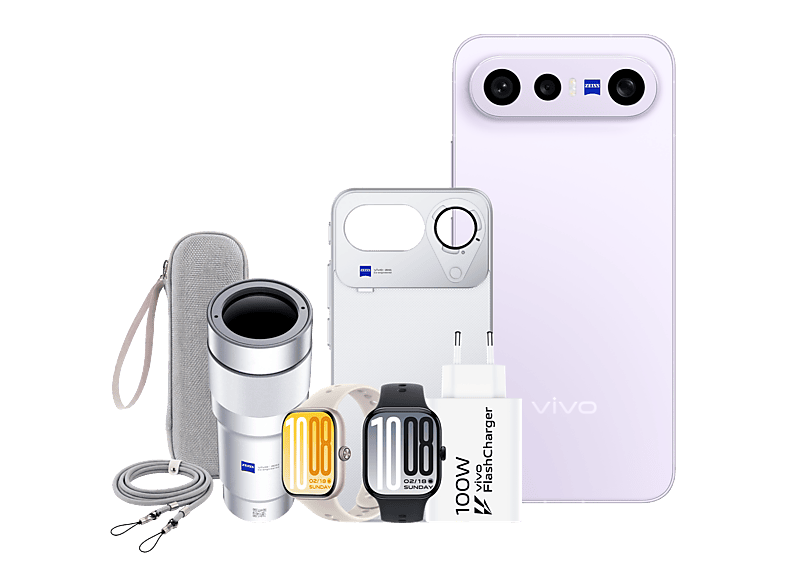 vivo Bundle X300 FE Mist Purple 512 GB 12 GB RAM 6.31 AMOLED Snapdragon® 8 Gen 5 Mobile 6500 mAh Incluye WATCH GT 2