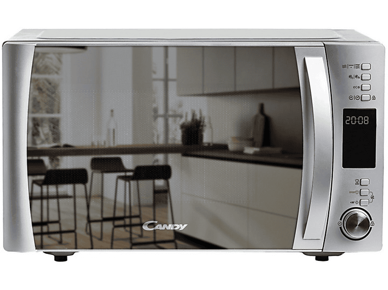 Candy CMXG25GDSS Grill 1000W 5 niveles Descongelación 25l Cook in App Puerta espejo Inox