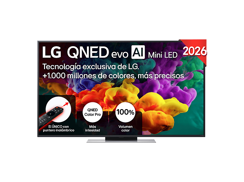 LG 55QNED86B6B UHD 4K Procesador Inteligente α8 AI Processor 4K Gen3 Smart TV DVB-T2 (H.265) Negro