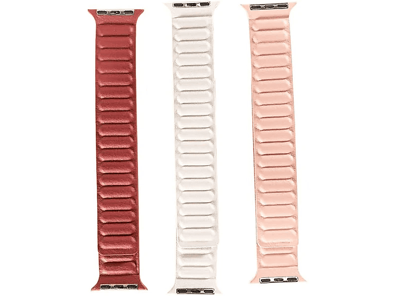 Friendly License Magnética Compatible Apple Watch 38/40/41 mm Vino Blanco y Rosa