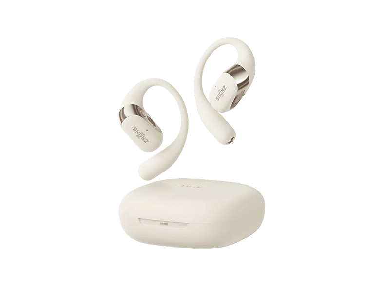 Shokz OpenFit 2 48 h Autonomía Open-Ear Resistencia al agua IP55 Micrófono con cancelación de ruido Beige