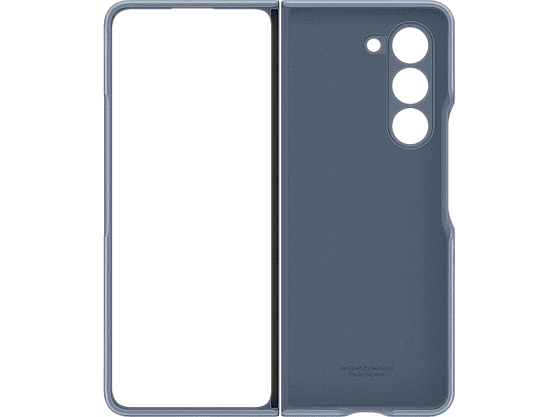 Samsung Funda de ecopiel para Samsung Galaxy Z Fold5 Azul