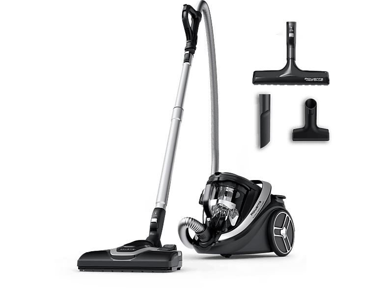 Rowenta Silence Force Cyclonic Effitech RO7936 900W 2.5 L Filtración HEPA Radio Acción 12 m 59 dB(A) Plata