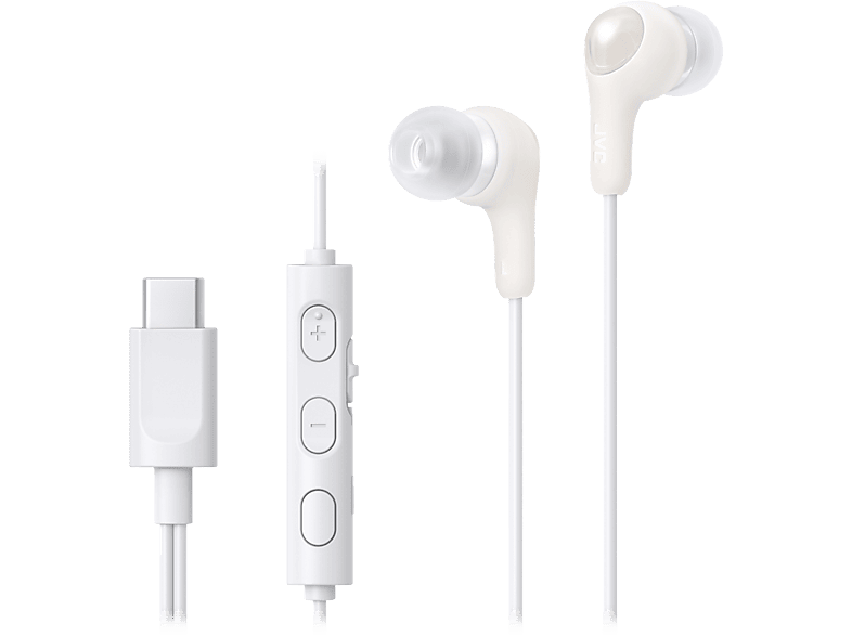 JVC HA-FR9UC 3 botones Cable 1.2 m USB-C Micrófono integrado Blanco