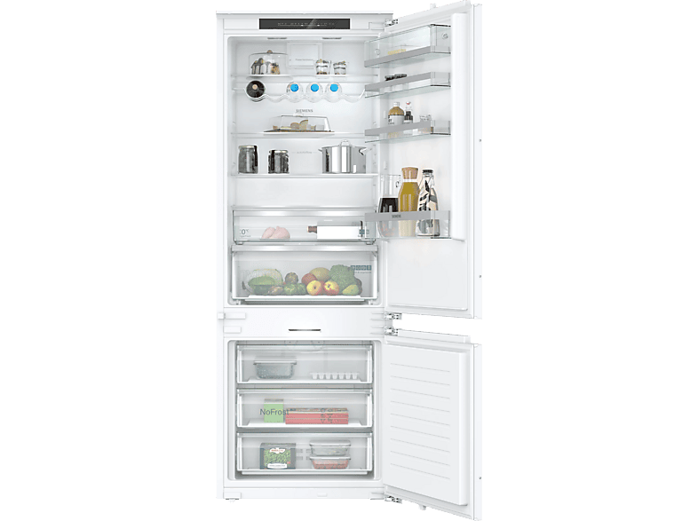 Siemens KB96NADD0 No Frost 193.5 cm 382 l Cajón hyperFresh Home Connect Inox panelable