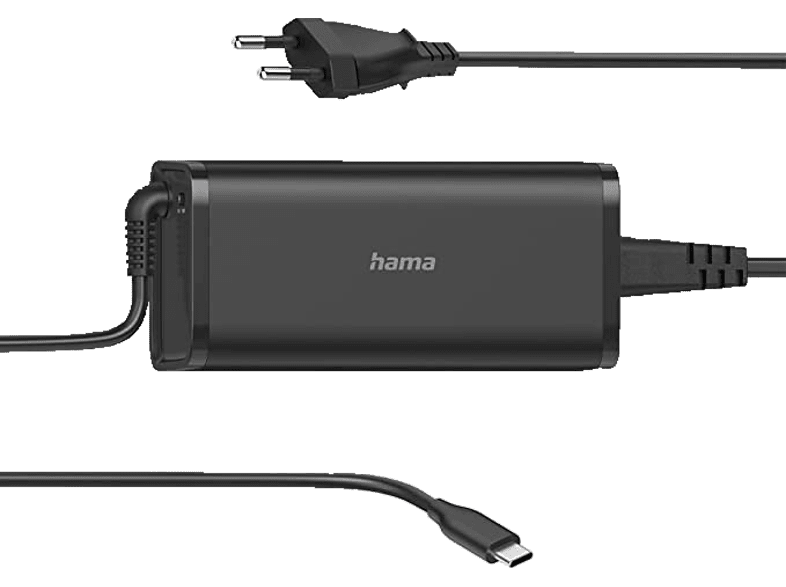 Cargador portátil- Hama 200007 USB tipo C 92 W Negro,