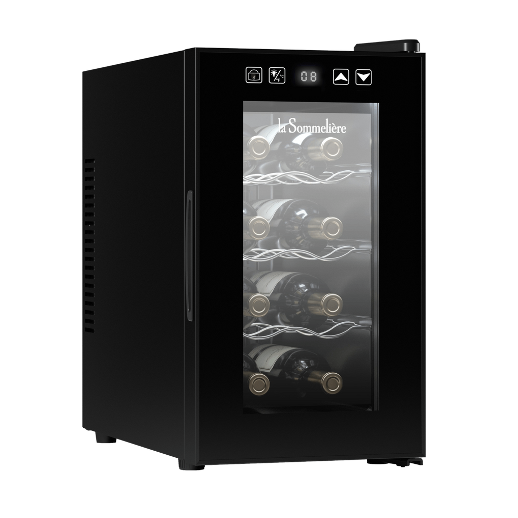 La Sommeliere LS8E Estático 8 botellas 3 bandejas Pantalla electrónica Negro