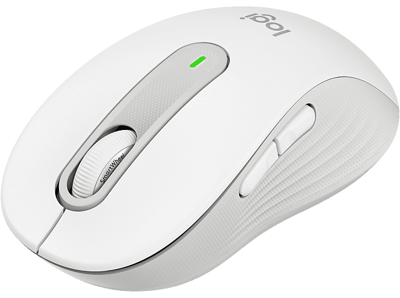 Logitech M650 Signature Para manos pequeñas y medianas Bluetooth Blanco