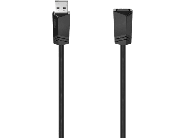 Hama 00200619 De extensión 1.5 m 480 MBit/s Entrada USB-A Salida USB-A Negro